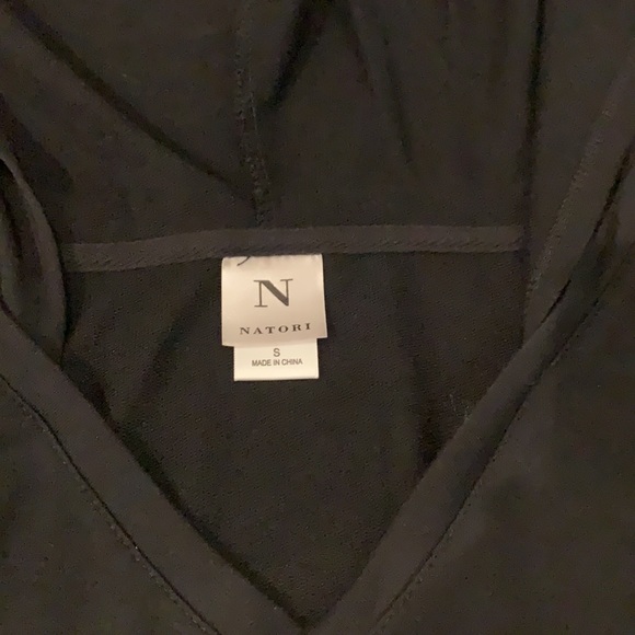 NWT N Natori hooded dress, black. Size S! Perfect - Picture 8 of 9